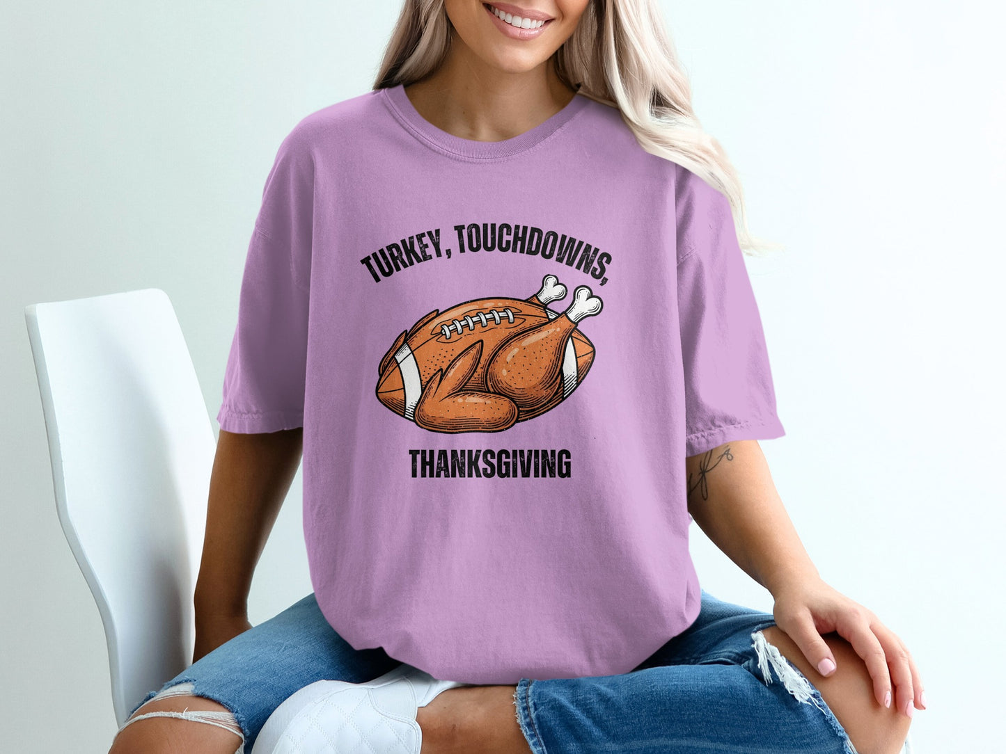 Turkey Touchdowns Thanksgiving Shirt