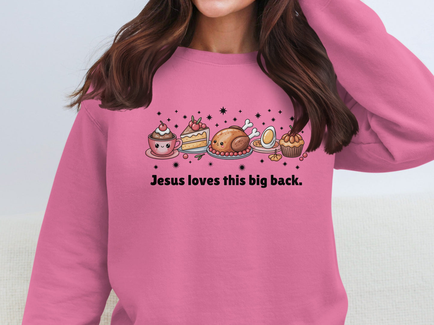 Jesus Loves This Big Back Sweatshirt for Women