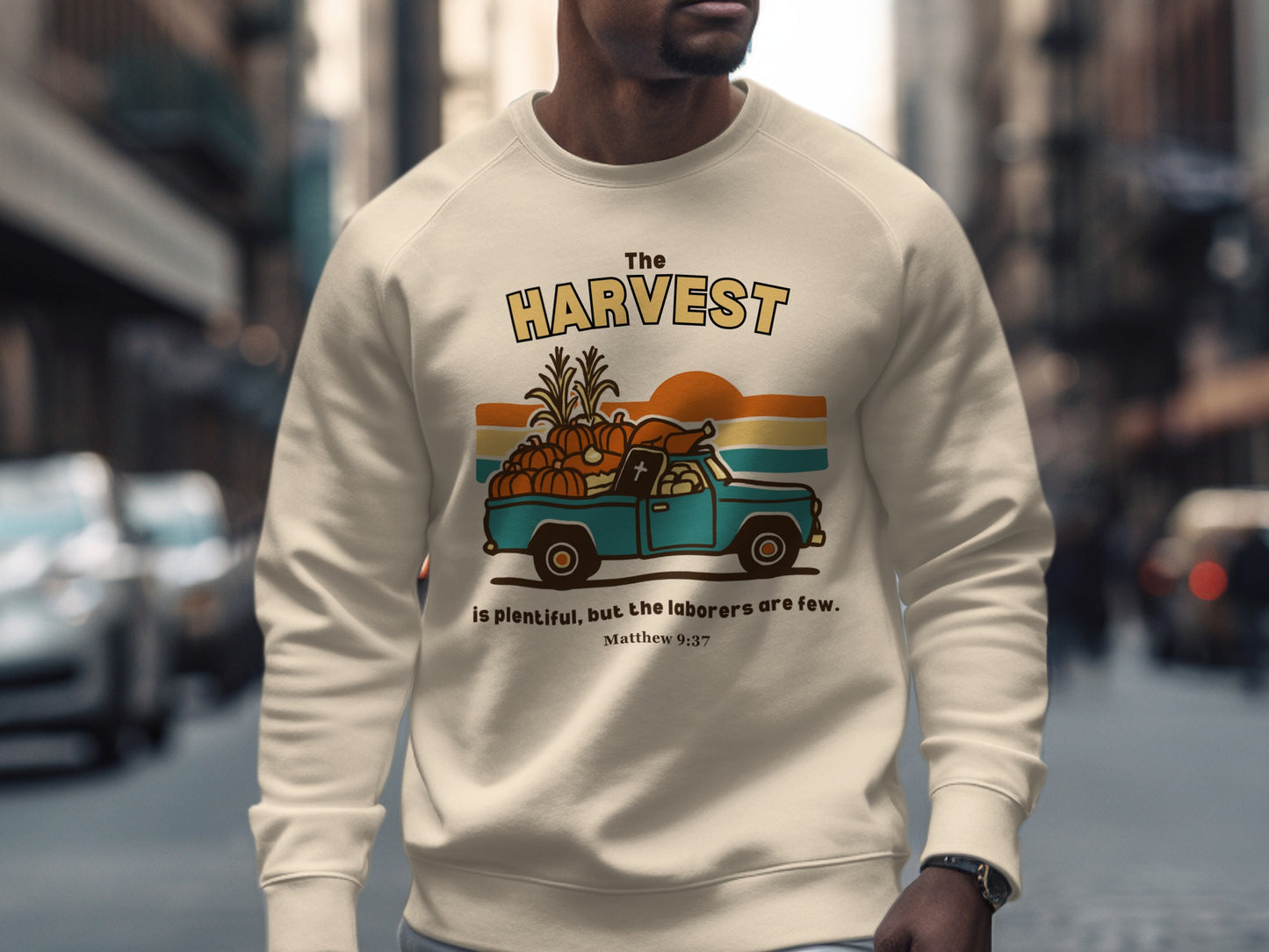 The Harvest Truck Vintage Style Graphic Sweatshirt