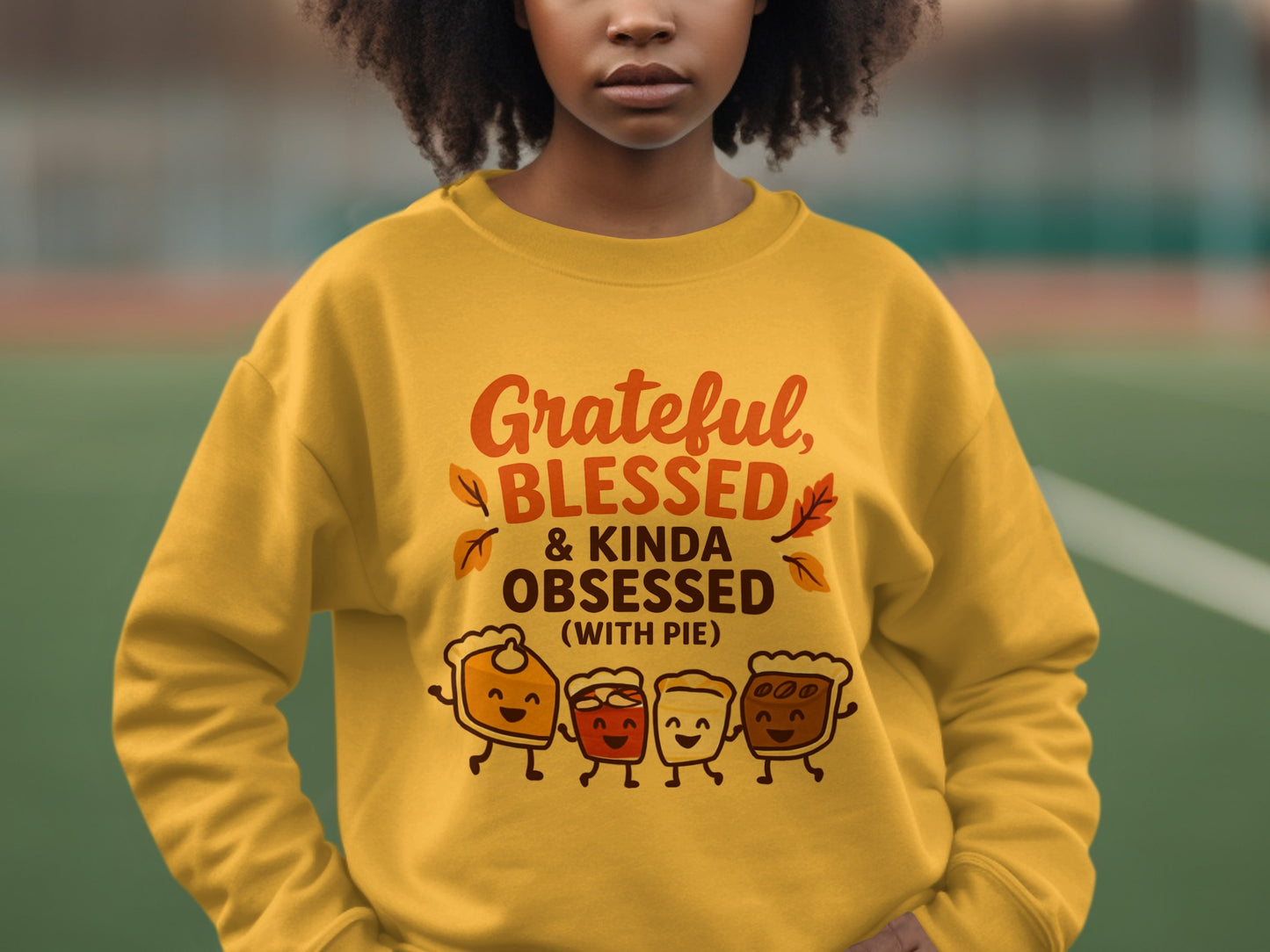 Grateful Blessed and Kinda Obsessed With Pie Sweatshirt