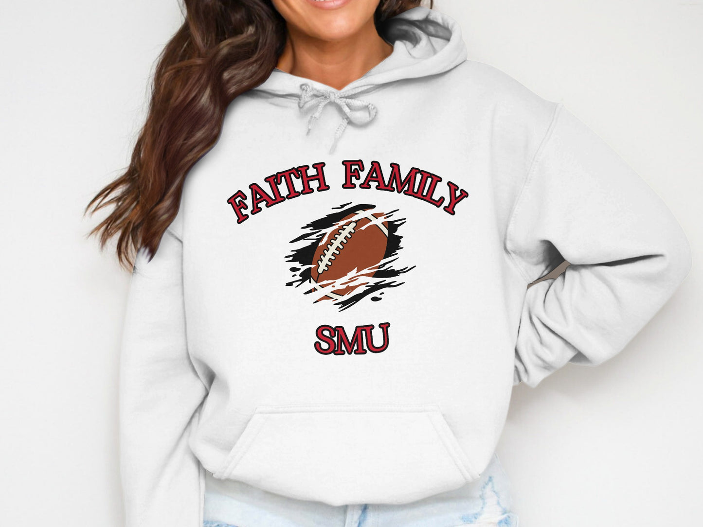 Faith Family SMU Football Hoodie product type