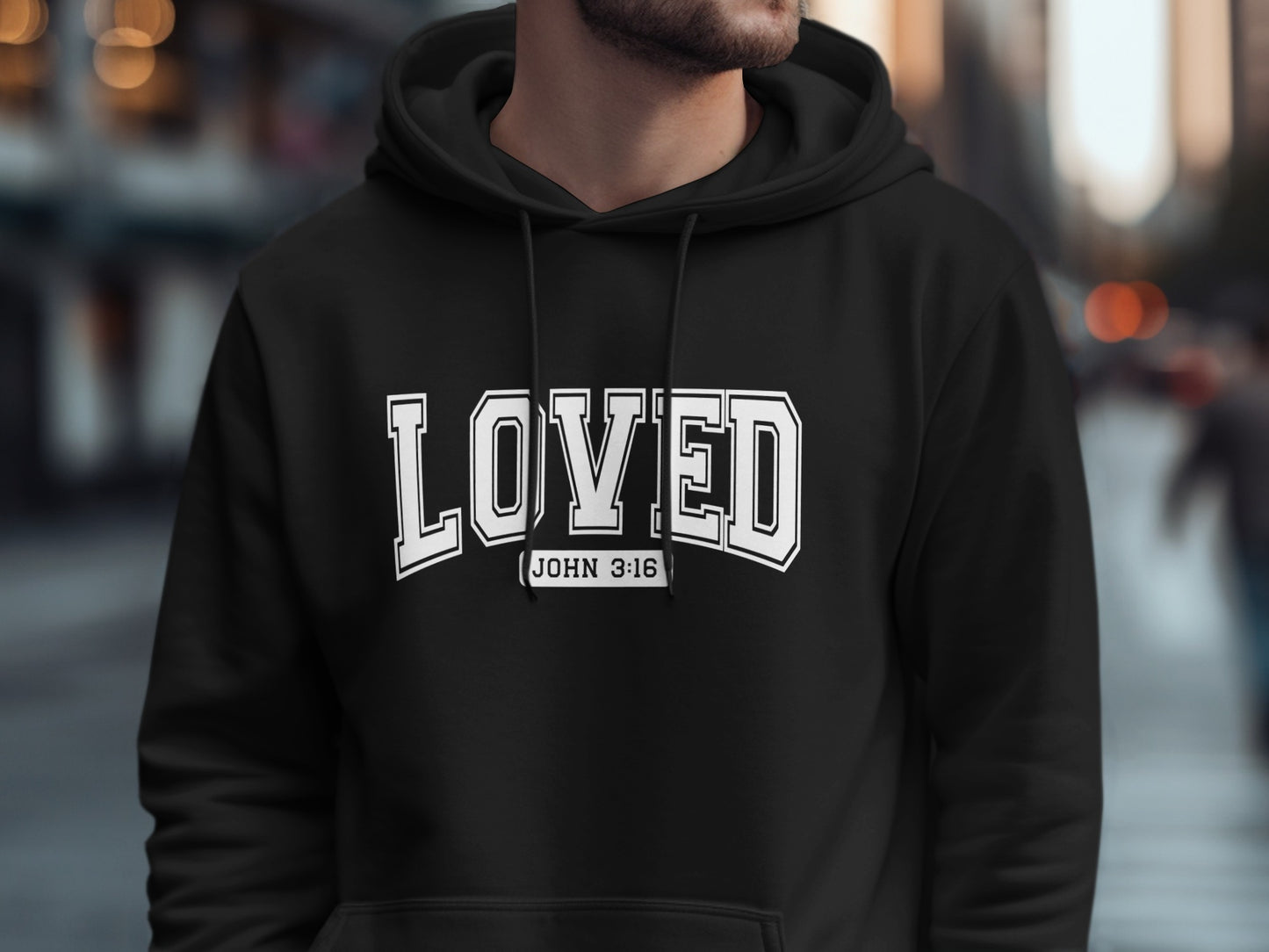 Loved John 3:16 Hoodie Streetwear Fashion Apparel