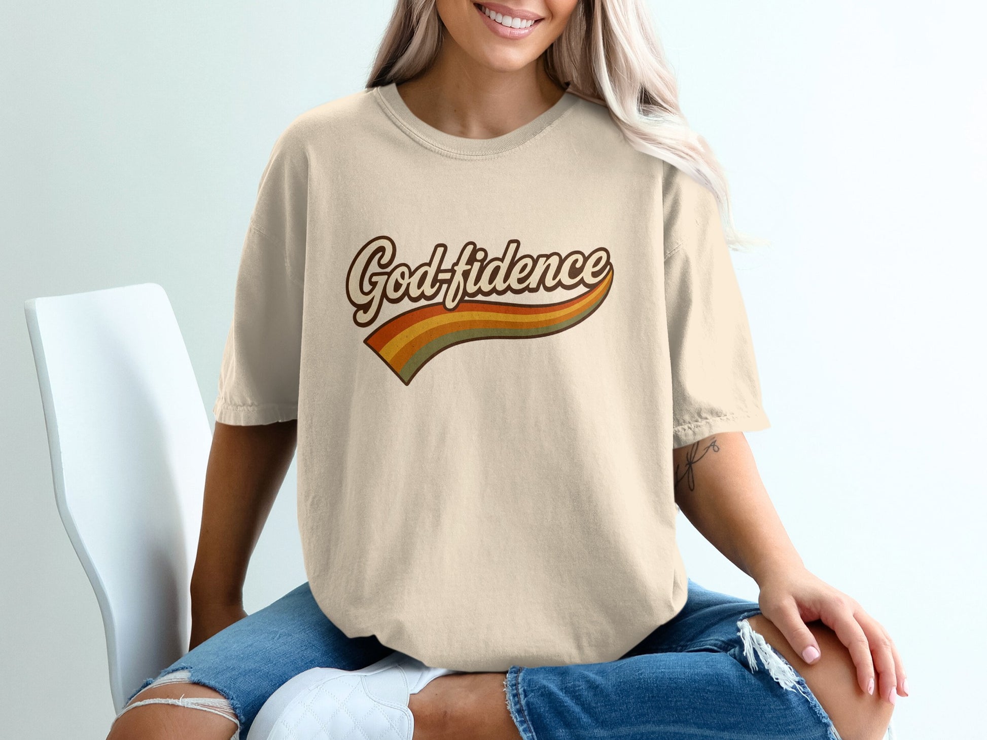 Godfidence Retro Style Graphic T-Shirt product type