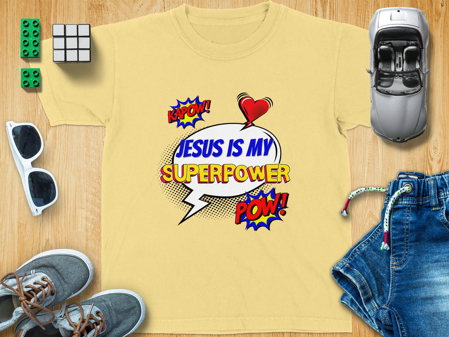Jesus is My Superpower Fun Graphic Tee