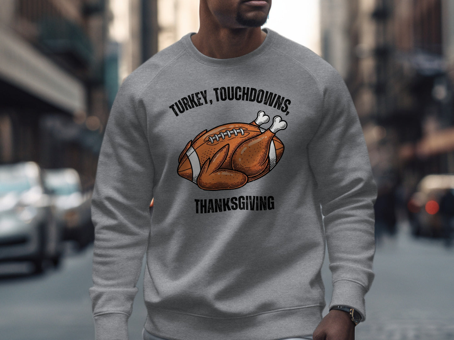 Turkey Touchdowns Thanksgiving Sweatshirt