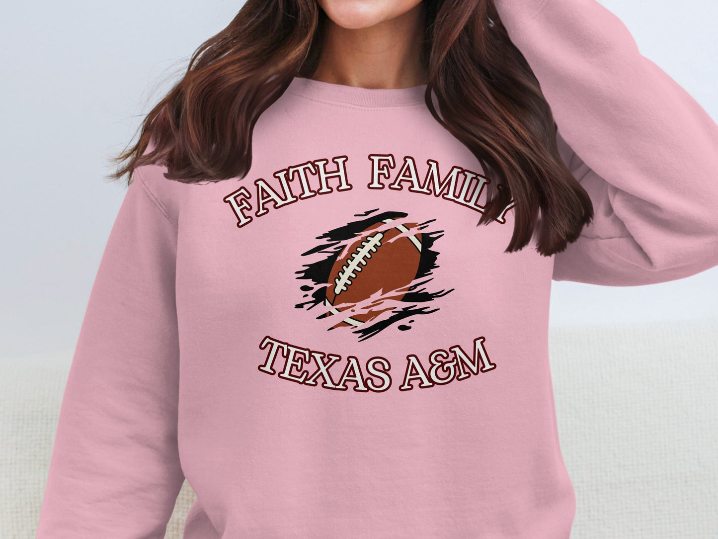 Faith Family Texas A&M Football Sweatshirt product