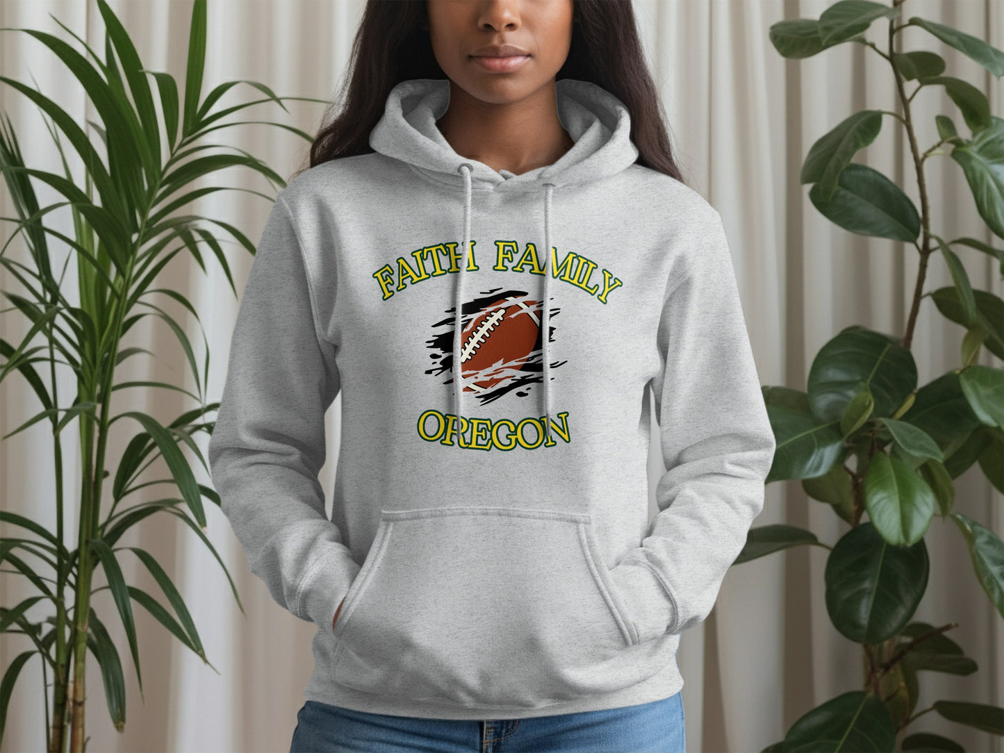 Faith Family Oregon Football Graphic Hoodie product