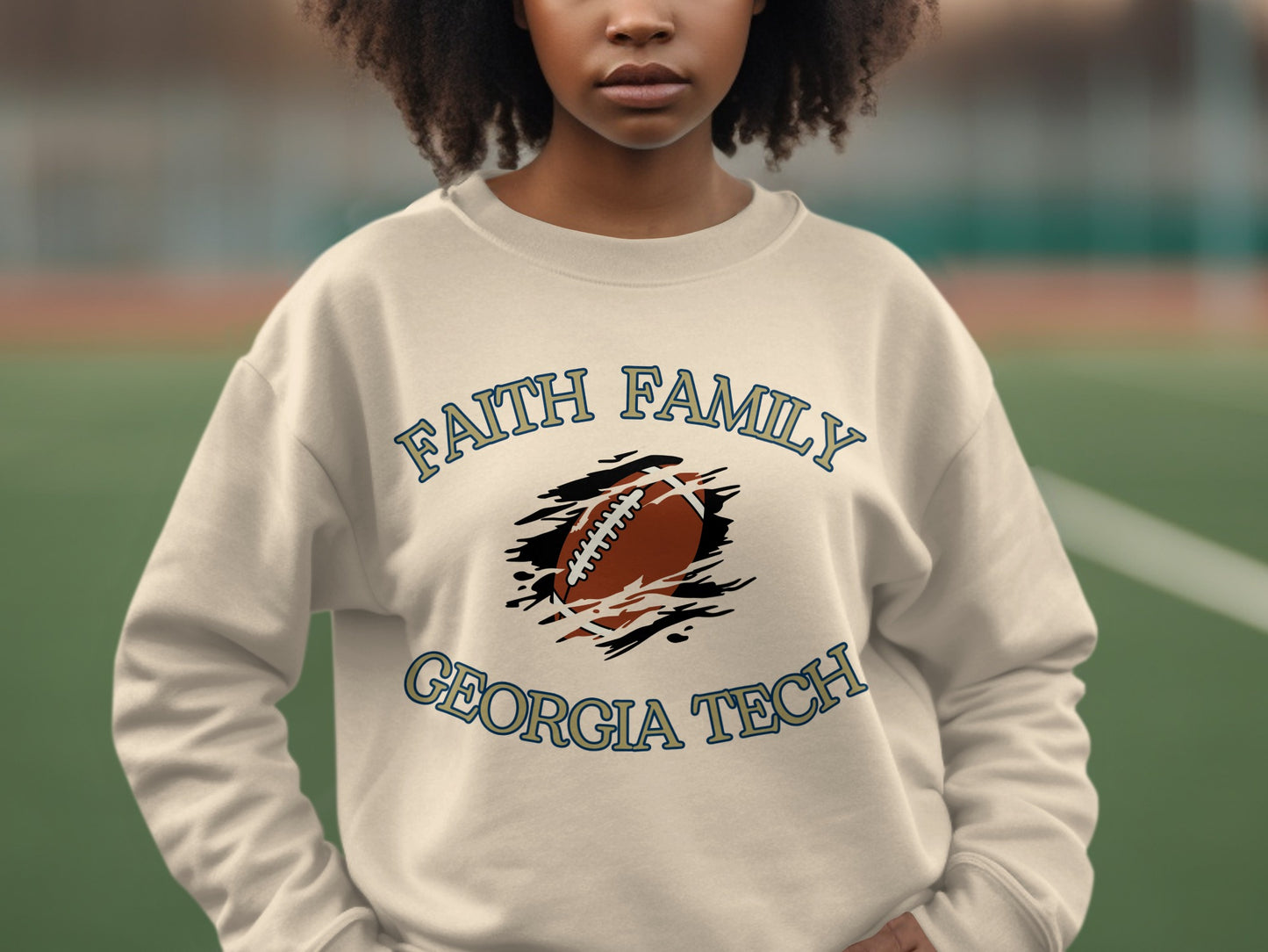 Faith Family Georgia Tech Football Sweatshirt product