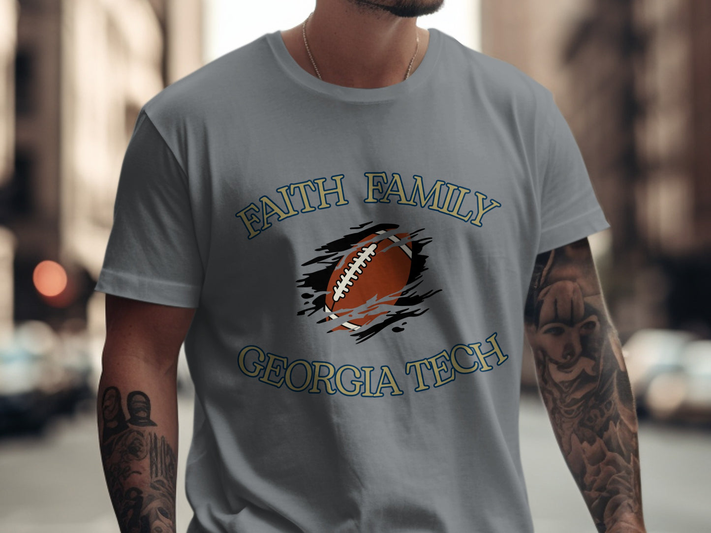 Faith Family Georgia Tech Football T-shirt