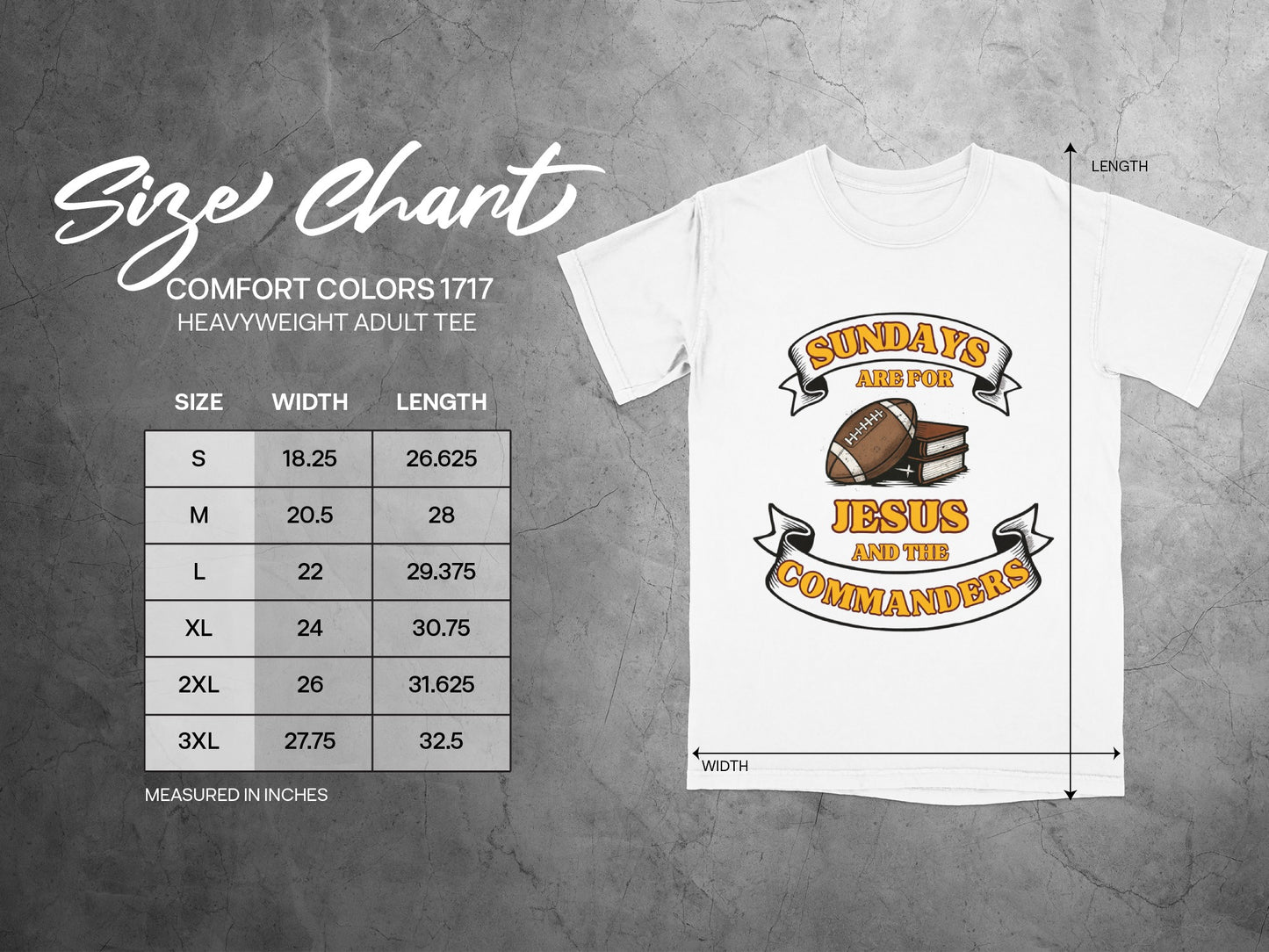 Sundays Are For Jesus And The Commanders product type