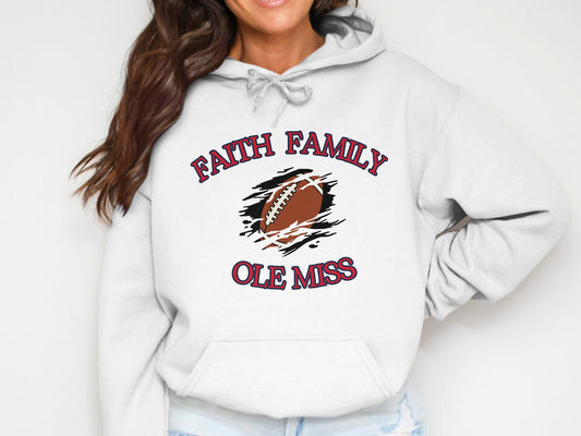 Faith Family Ole Miss Football Hoodie product type
