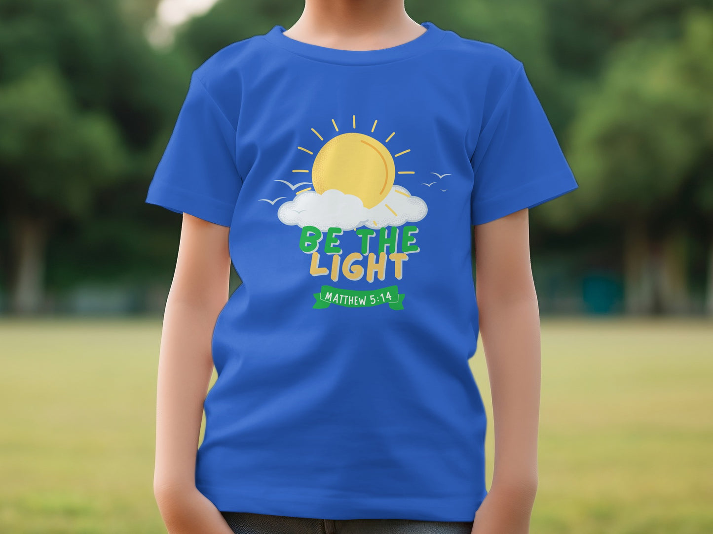 Be The Light Matthew 5 14 Sun Graphic Shirt