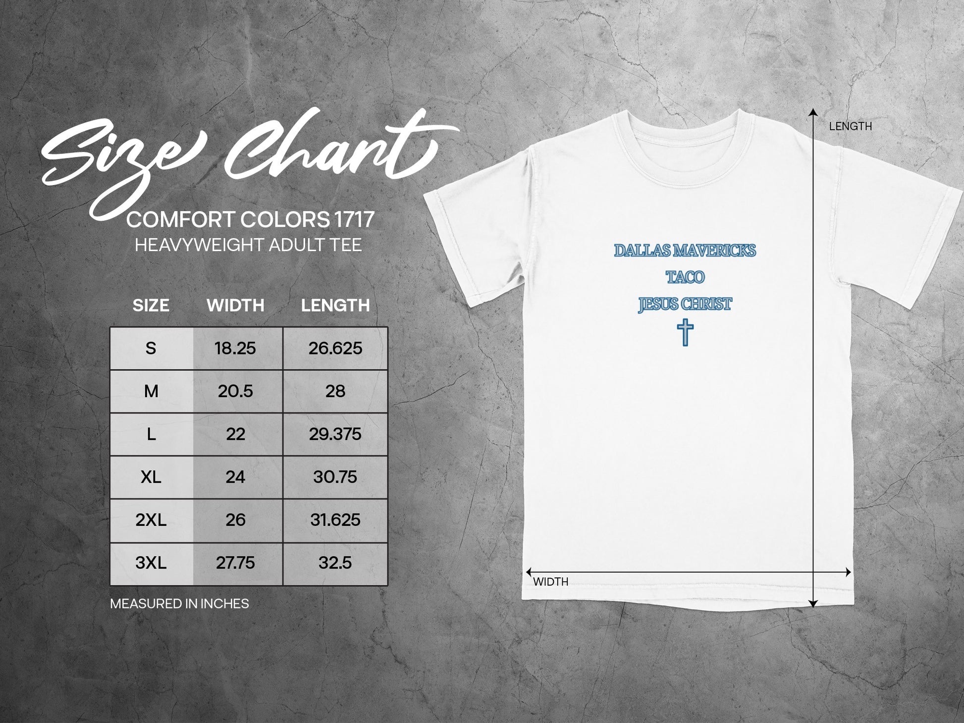 Dallas Mavericks Taco Jesus Christ adult tee