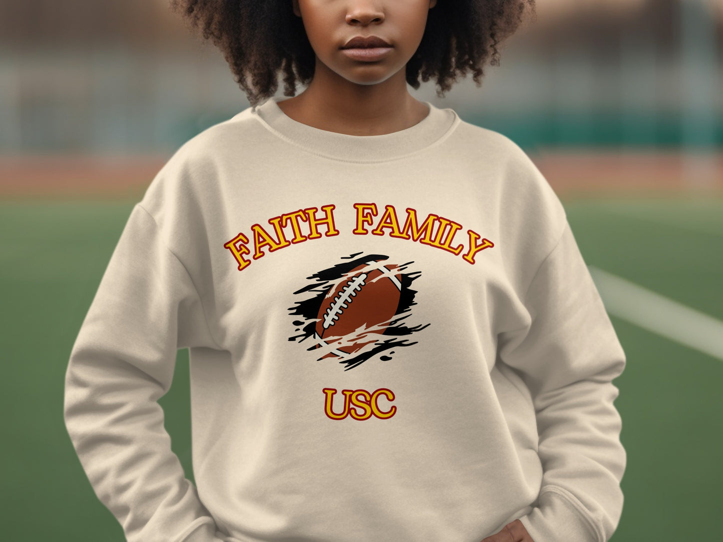 Faith Family USC Football Graphic Sweatshirt product type