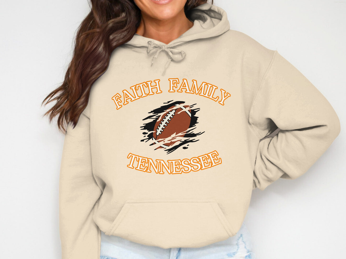 Faith Family Tennessee Football Hoodie product