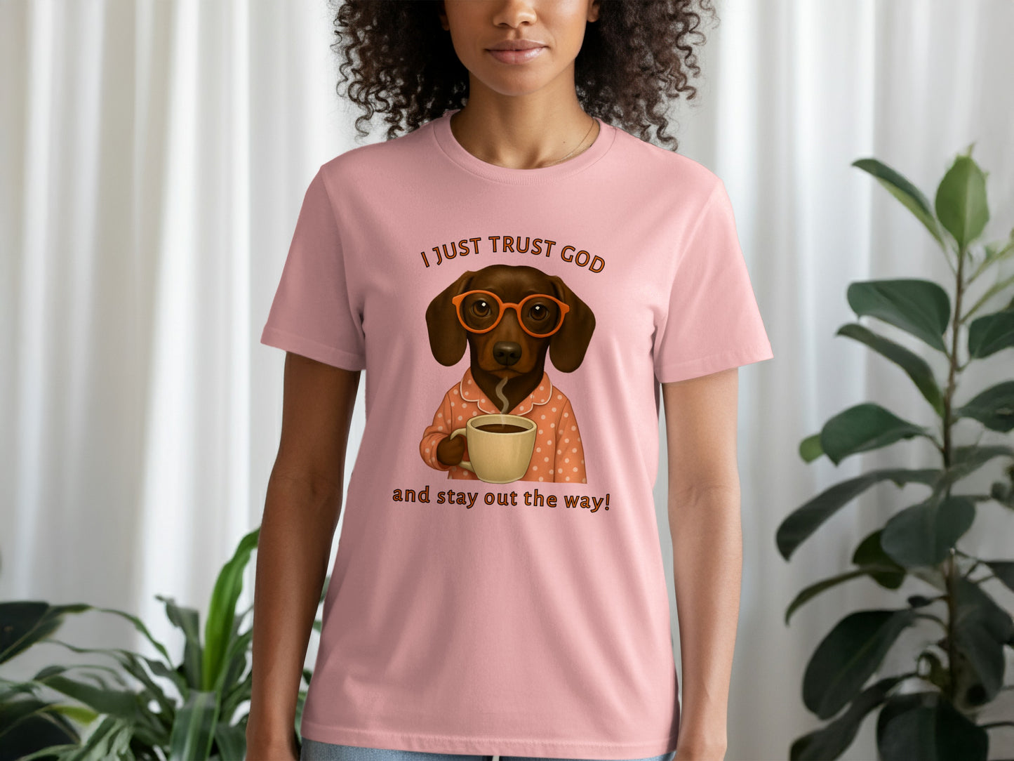 I Just Trust God and Stay Out the Way Graphic Tee