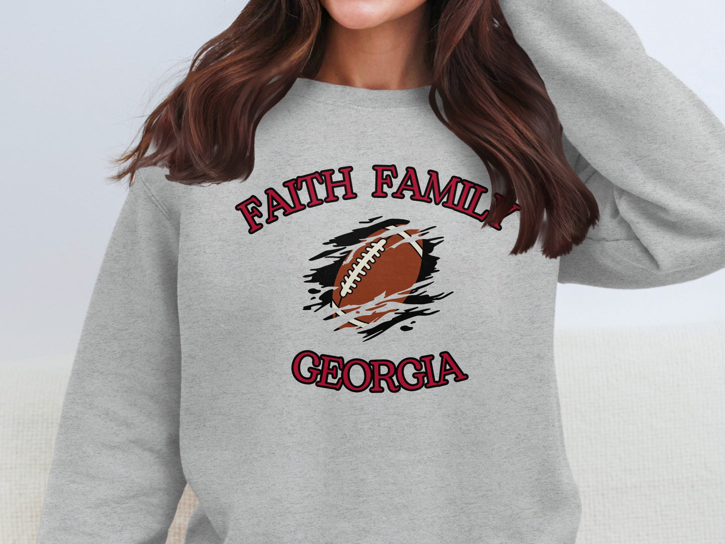 Faith Family Georgia Football Sweatshirt product type