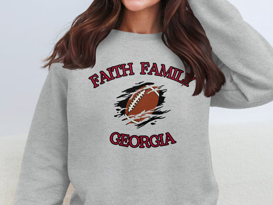 Faith Family Georgia Football Sweatshirt product type