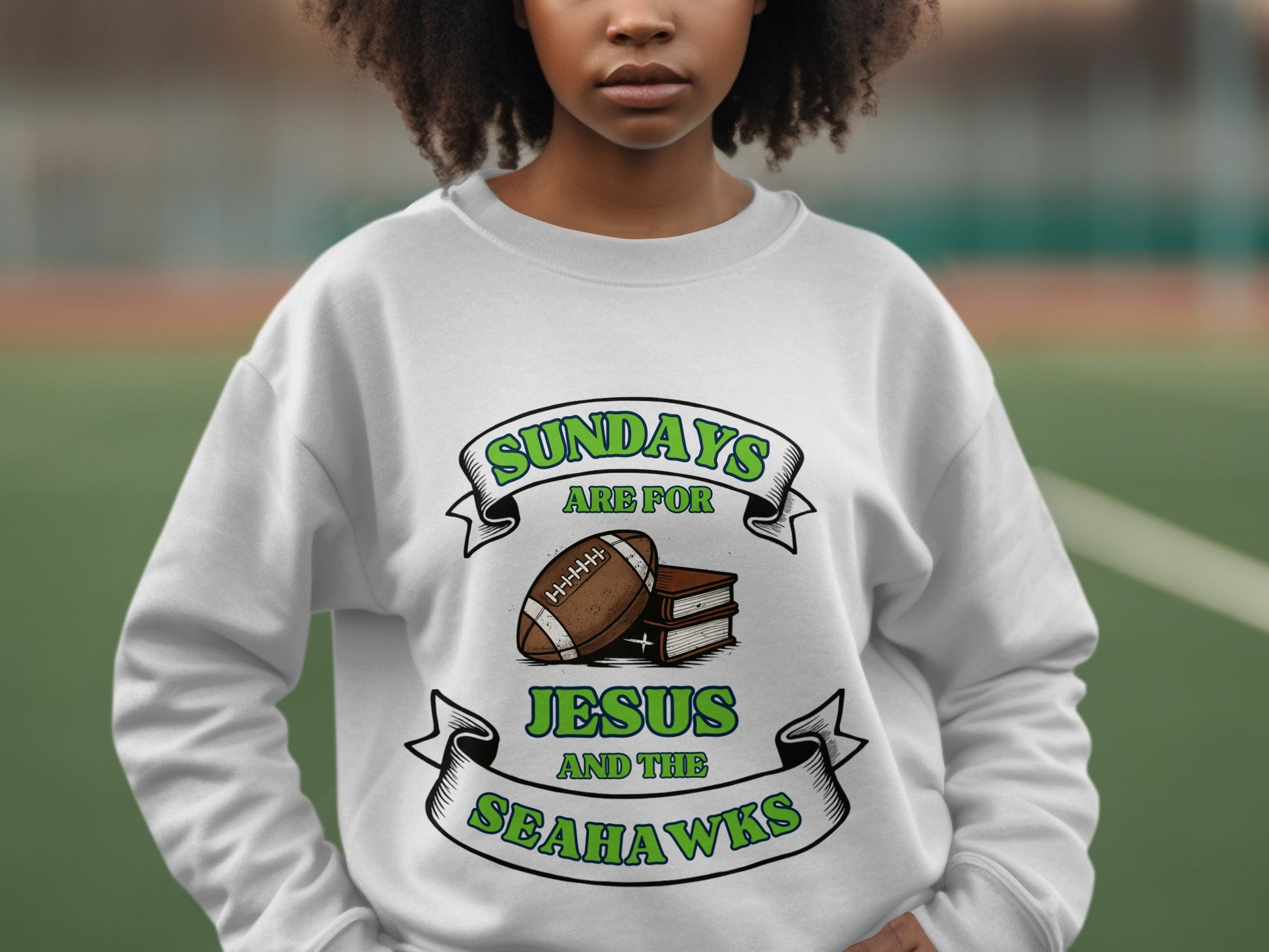 Sundays Are For Jesus And The Seahawks Sweatshirt product