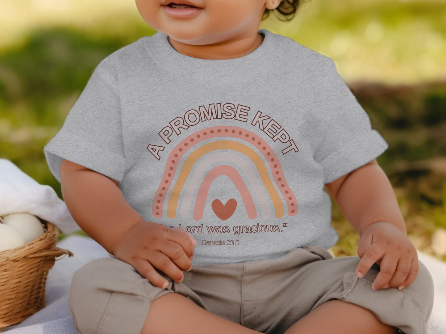 A Promise Kept Rainbow Design Baby Shirt