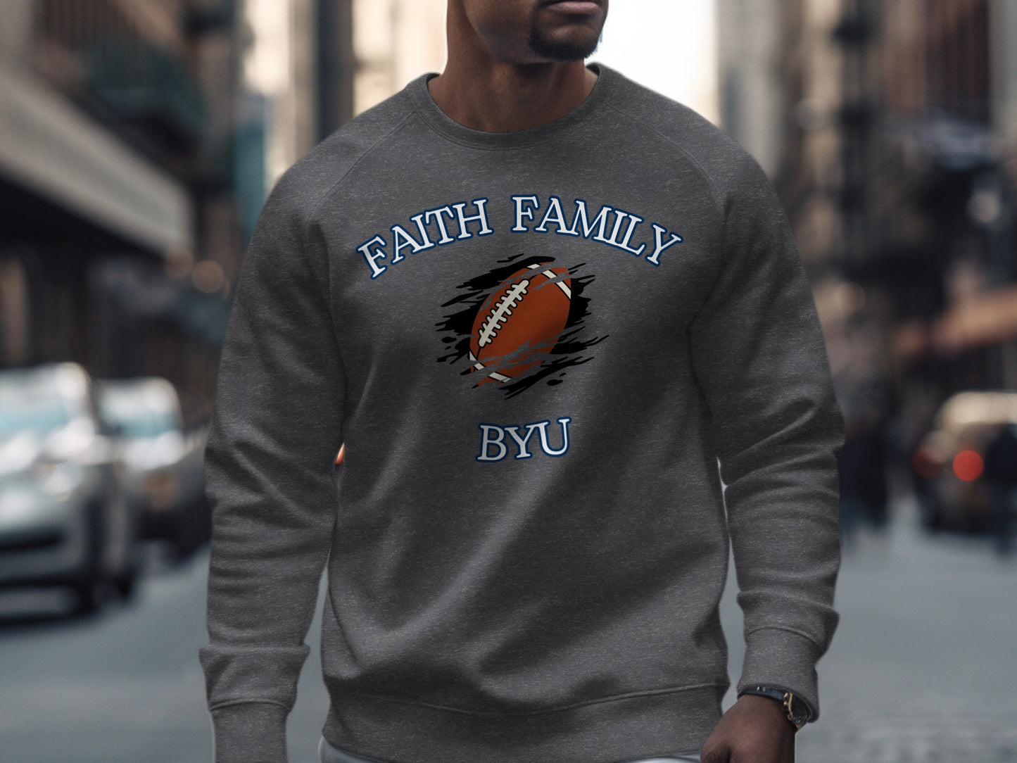 Faith Family BYU Football Graphic Sweatshirt product