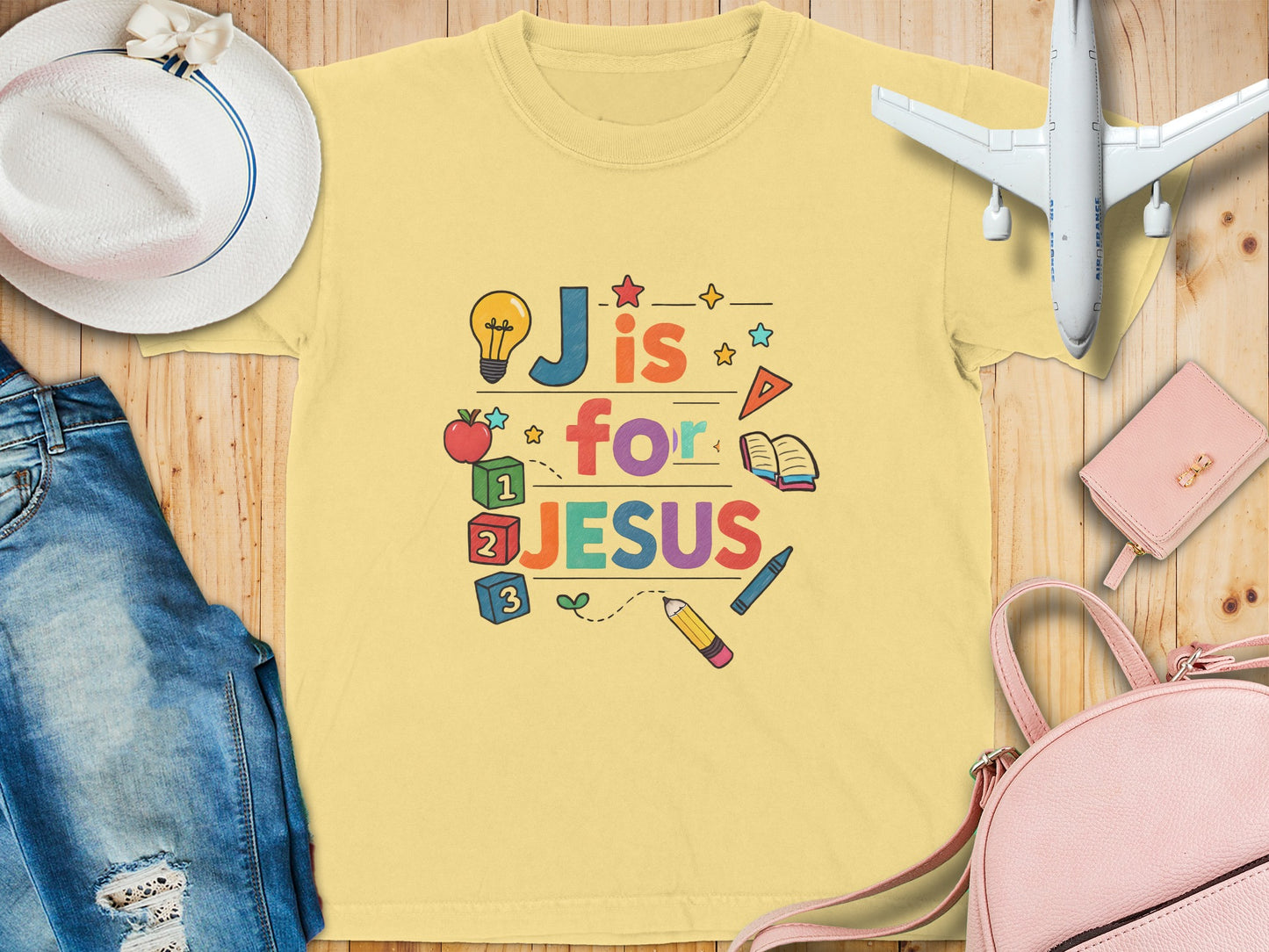 J is for Jesus Inspirational Kids T-Shirt Product