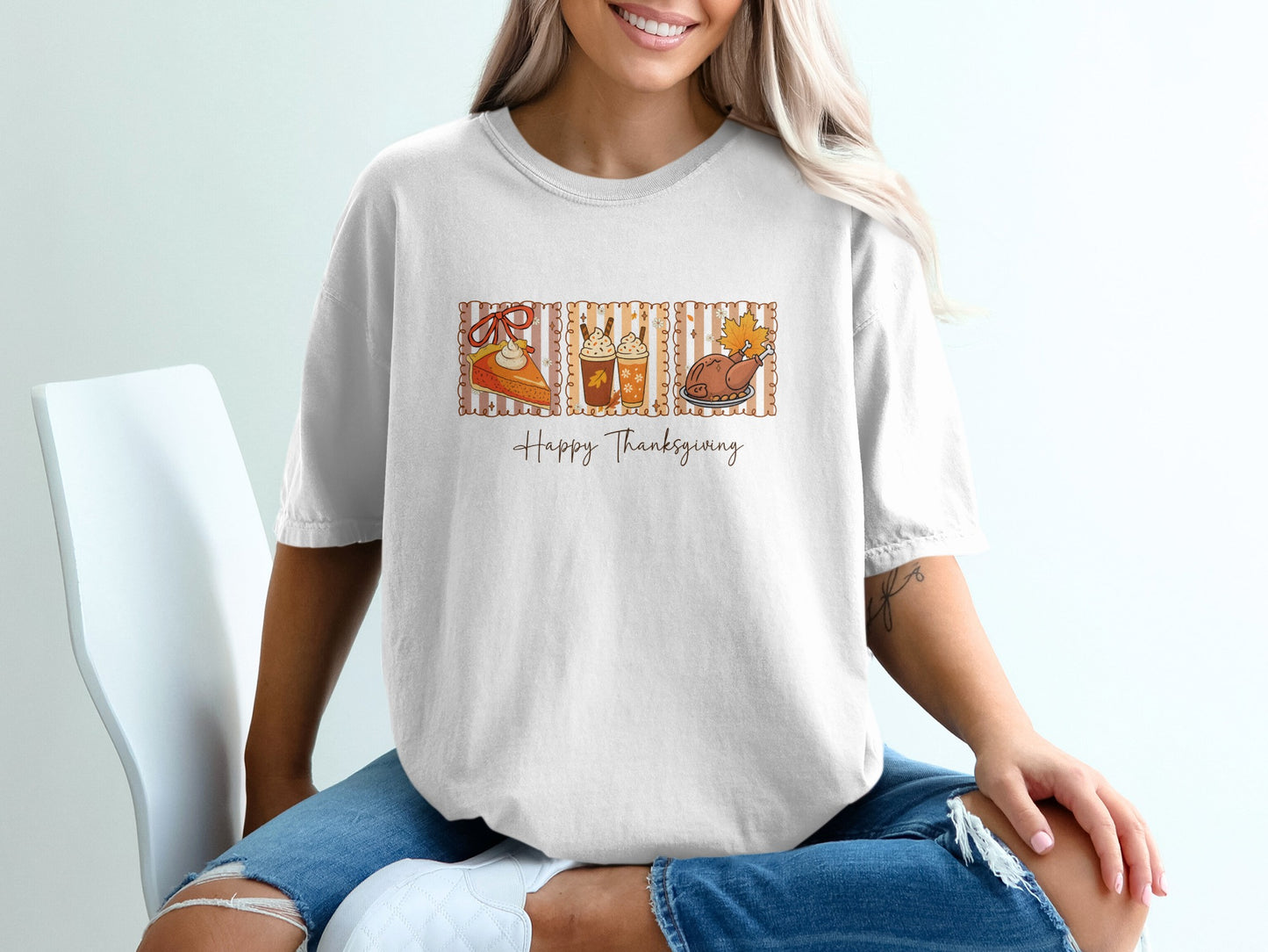 Fun Festive Thanksgiving Graphic Tee Product