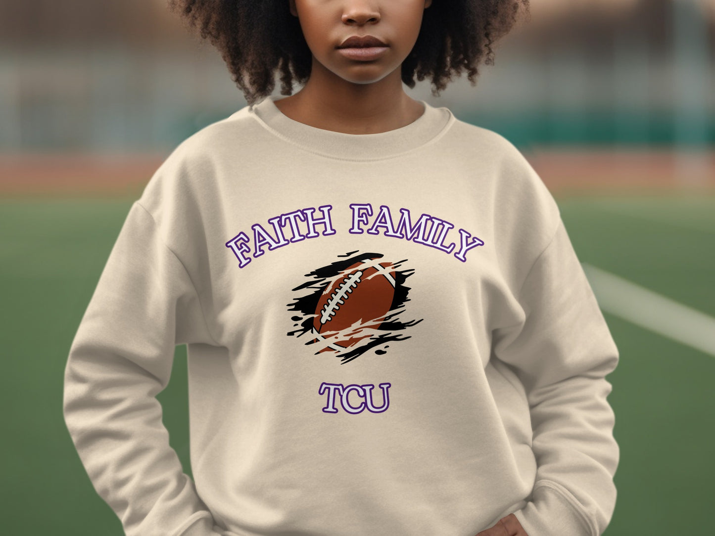 Faith Family TCU Football Graphic Sweatshirt product