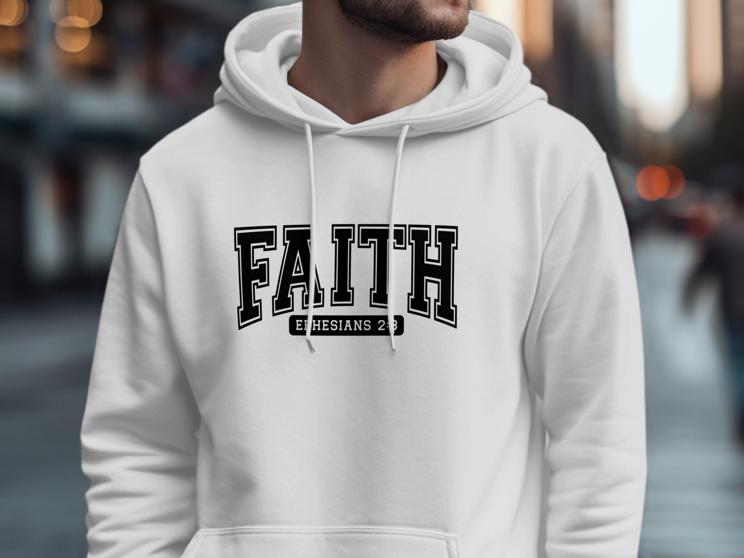 Faith Ephesians 2:8 Inspirational Hoodie