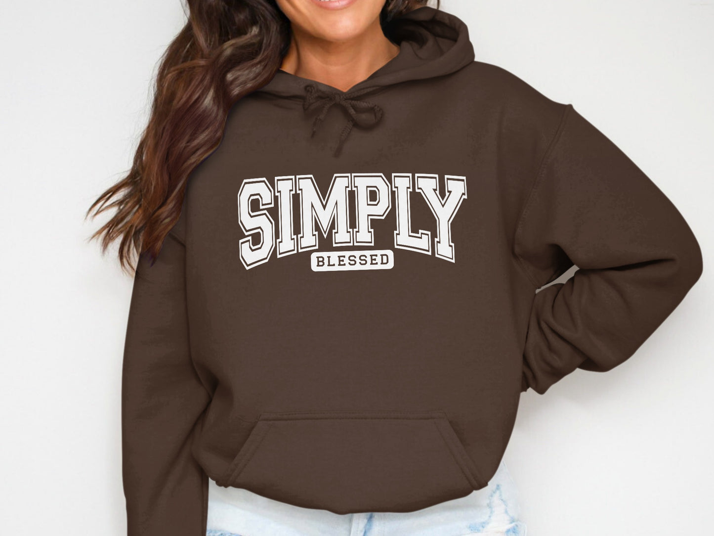 Simply Blessed Hoodie Casual Comfortable Design