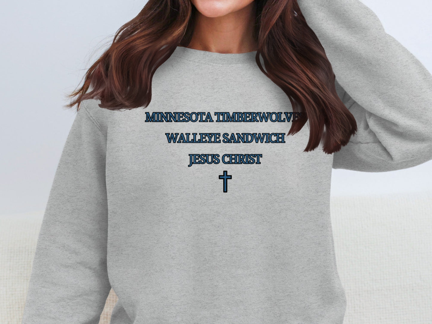 Minnesota Timberwolves Walleye Sandwich Jesus Christ