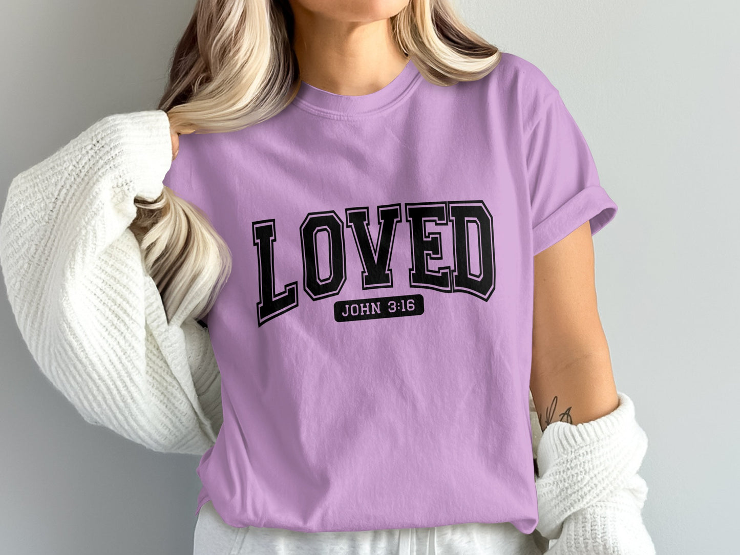 Loved John 3:16 Graphic T-shirt Product