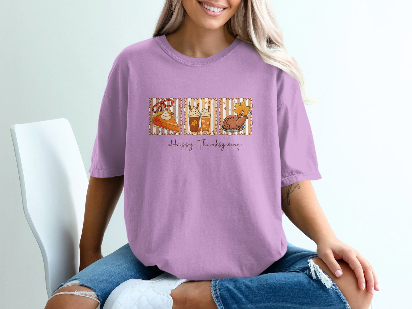 Happy Thanksgiving Shoes Hats Turkey T-Shirt