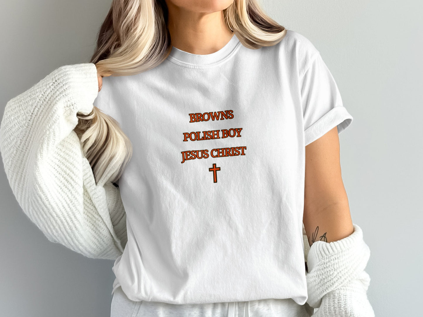 Browns Polish Boy Jesus Christ Shirt product type