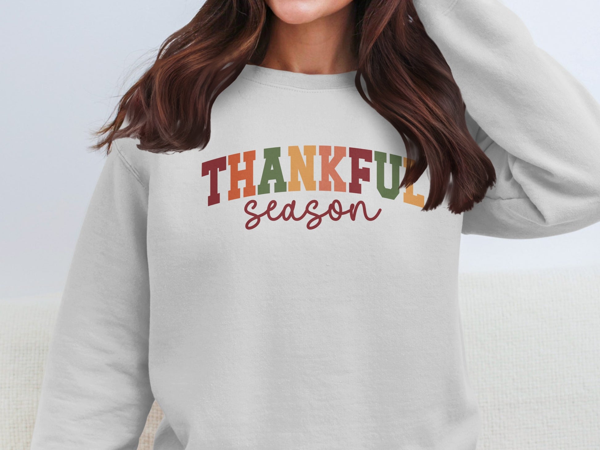 Thankful Season Graphic Sweatshirt Perfect for Fall