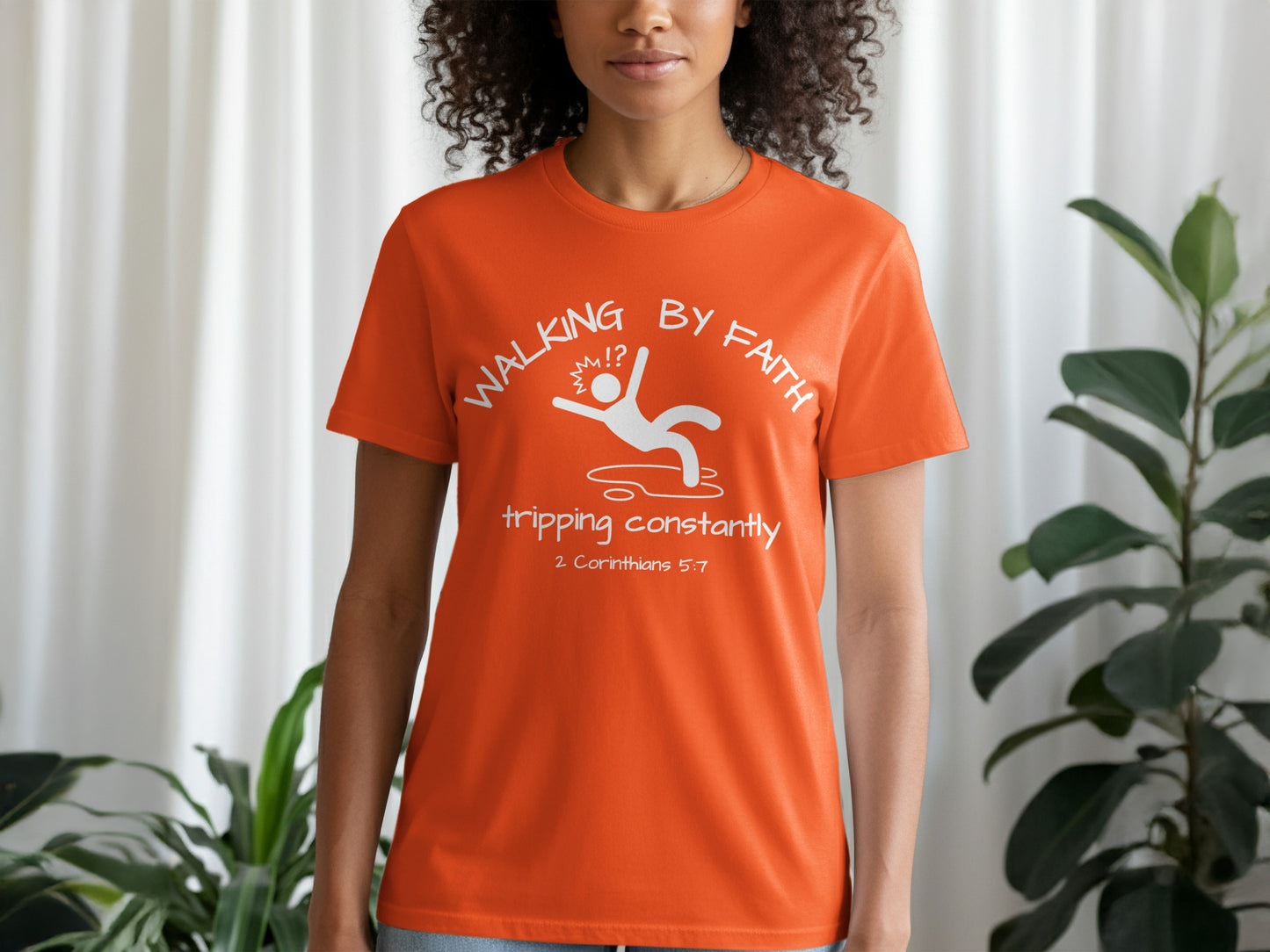 Walking By Faith Tripping Constantly T-Shirt product