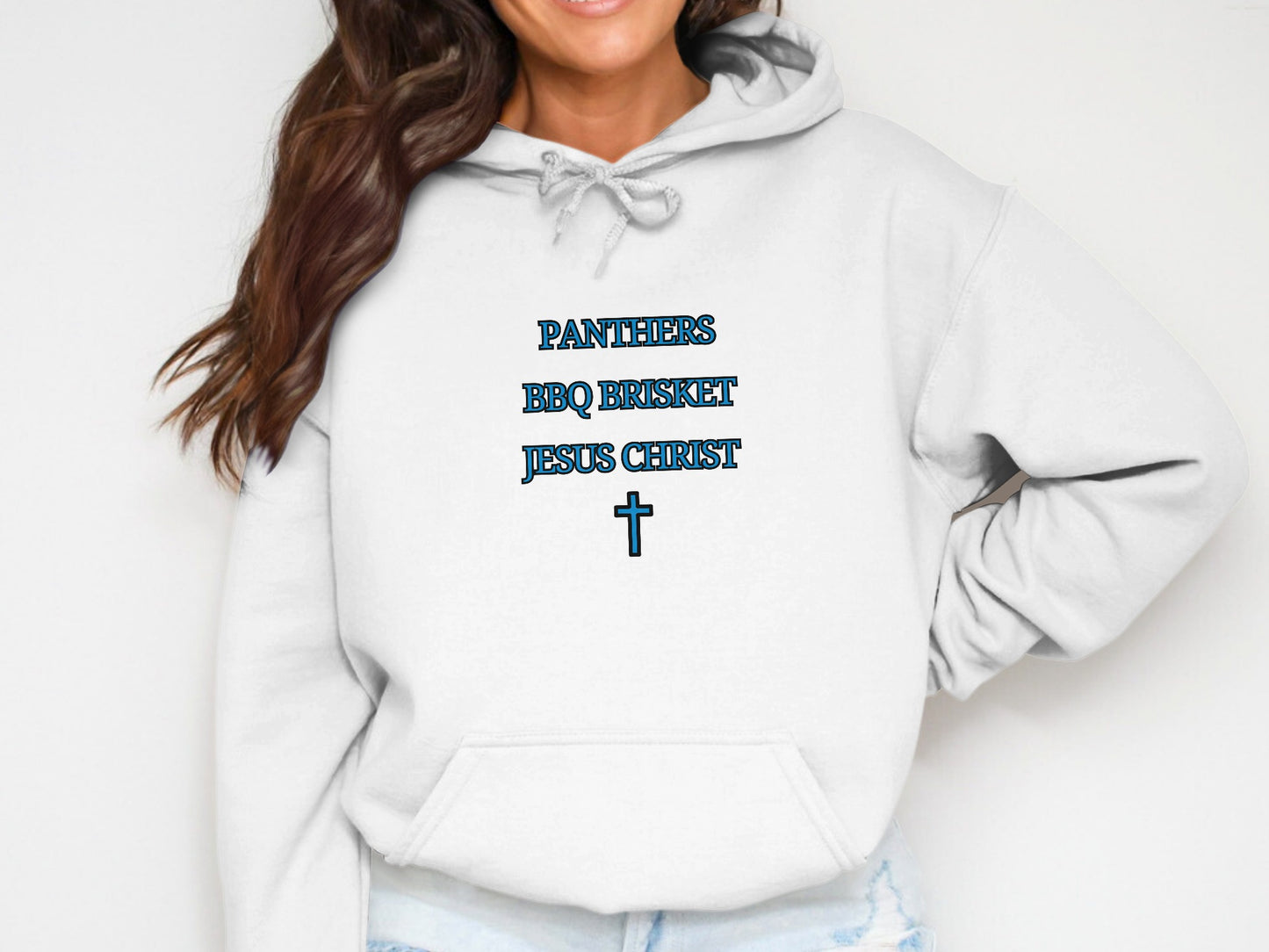 Panthers BBQ Brisket Jesus Christ Hoodie product type