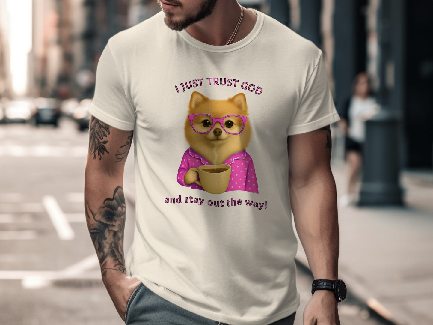 I Just Trust God Pomeranian Graphic T-shirt