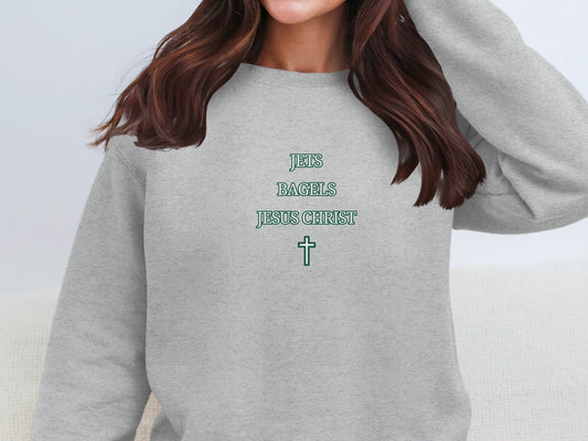 Jets Bagels Jesus Christ Sweatshirt product