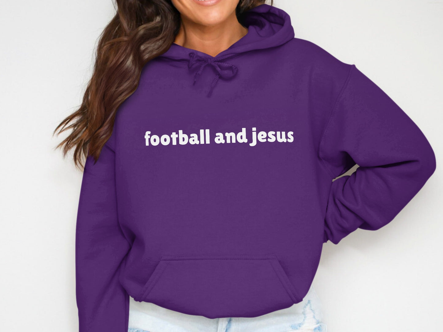 Football and Jesus Sports Hoodie product type