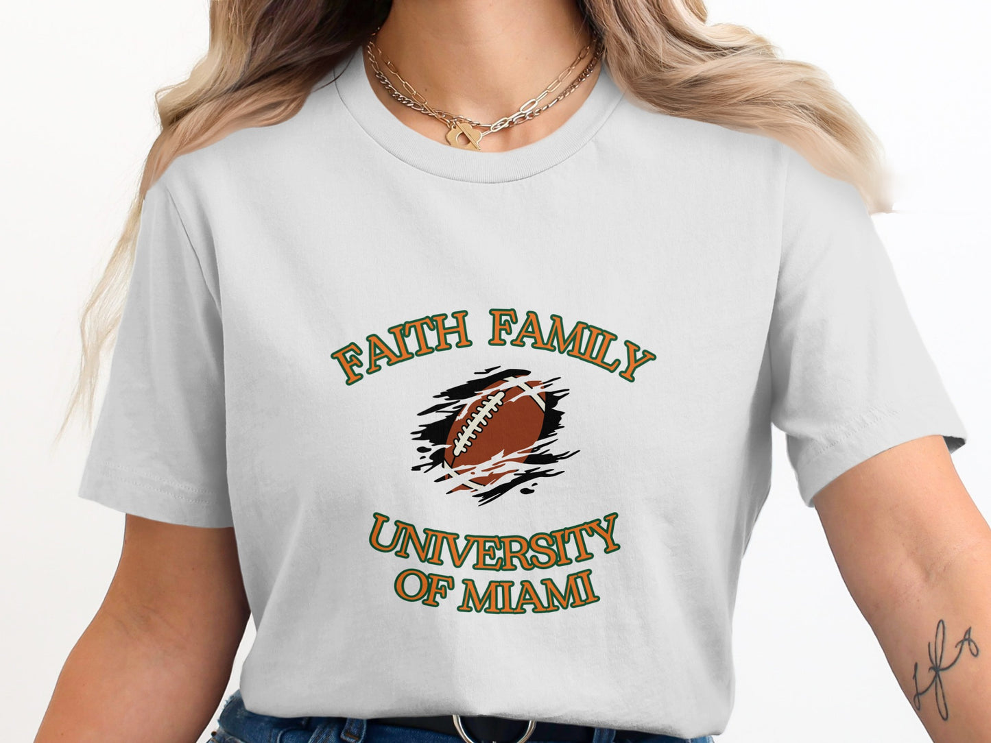 Faith Family University of Miami Graphic Shirt