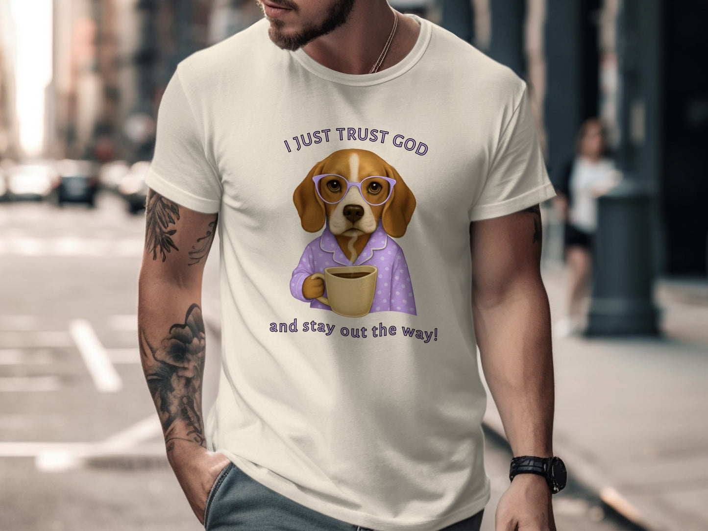 I Just Trust God and Stay Out the Way Graphic Shirt