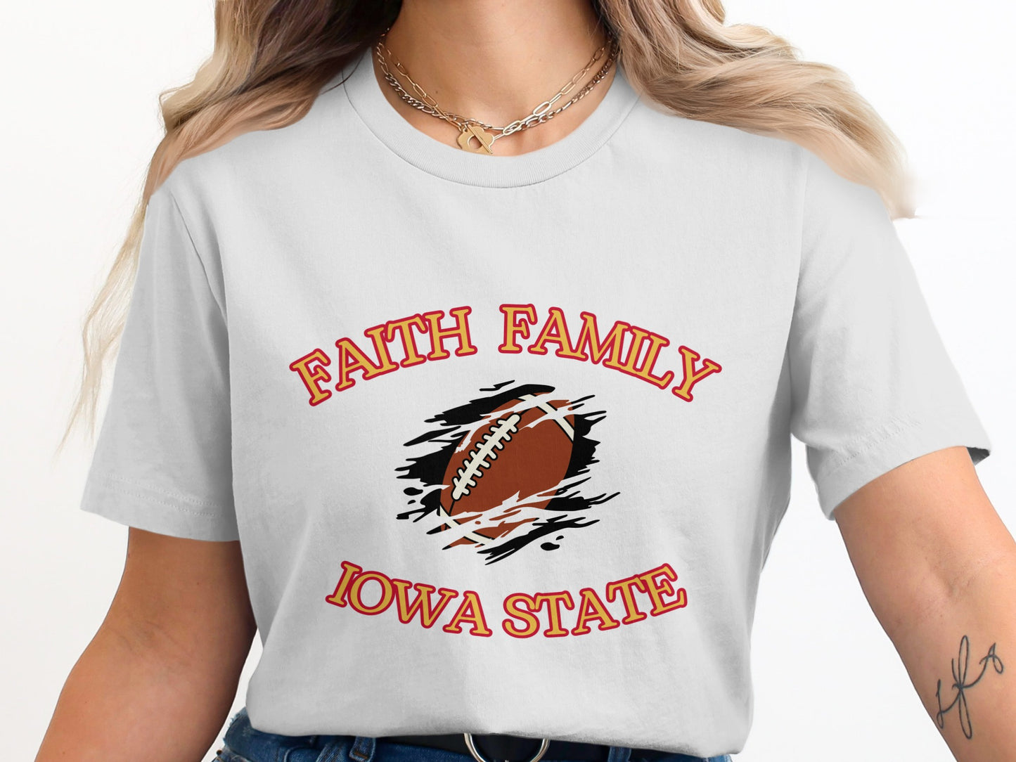 Faith Family Iowa State Football Themed Apparel