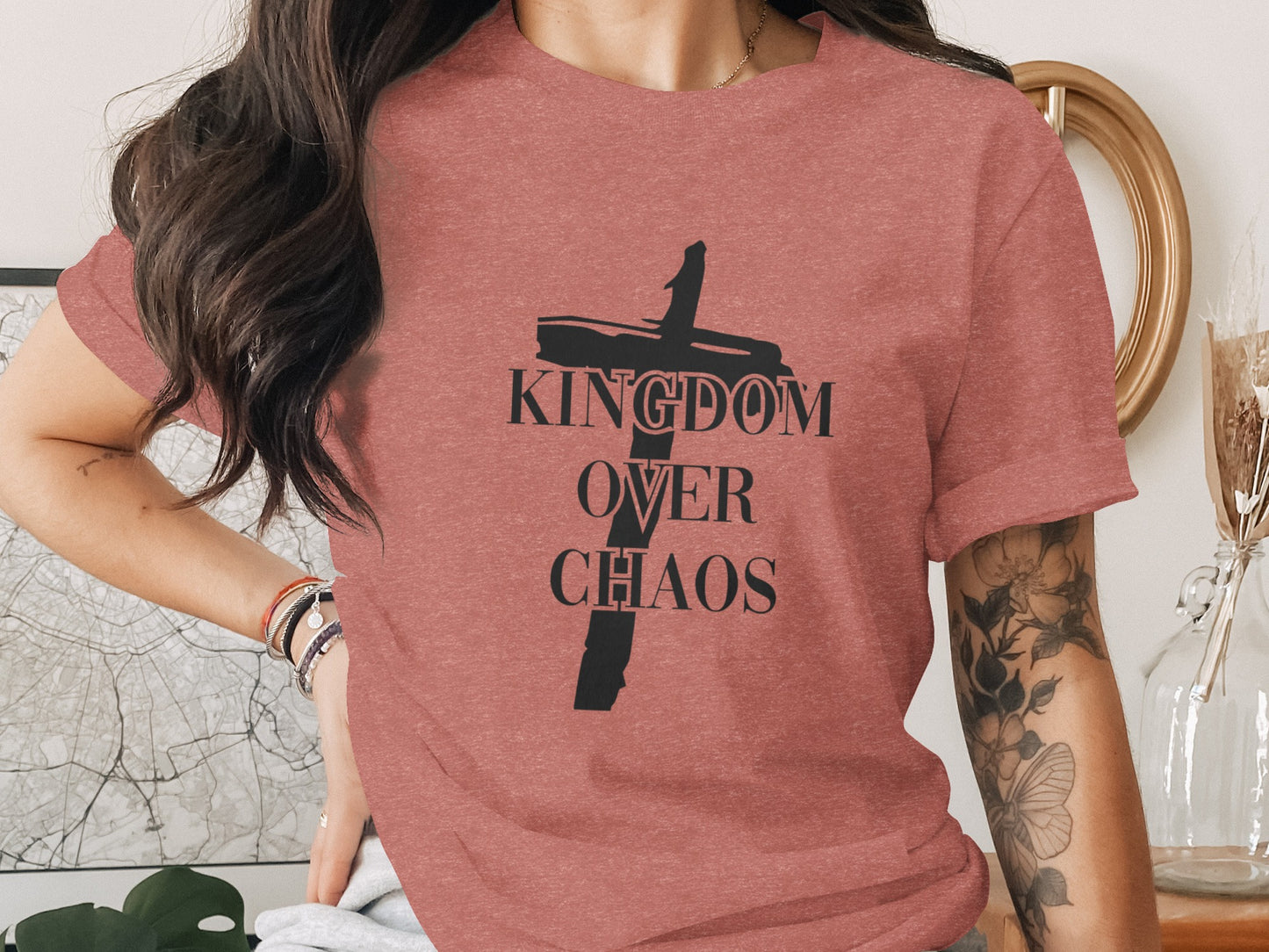 Kingdom Over Chaos Graphic T-Shirt Design