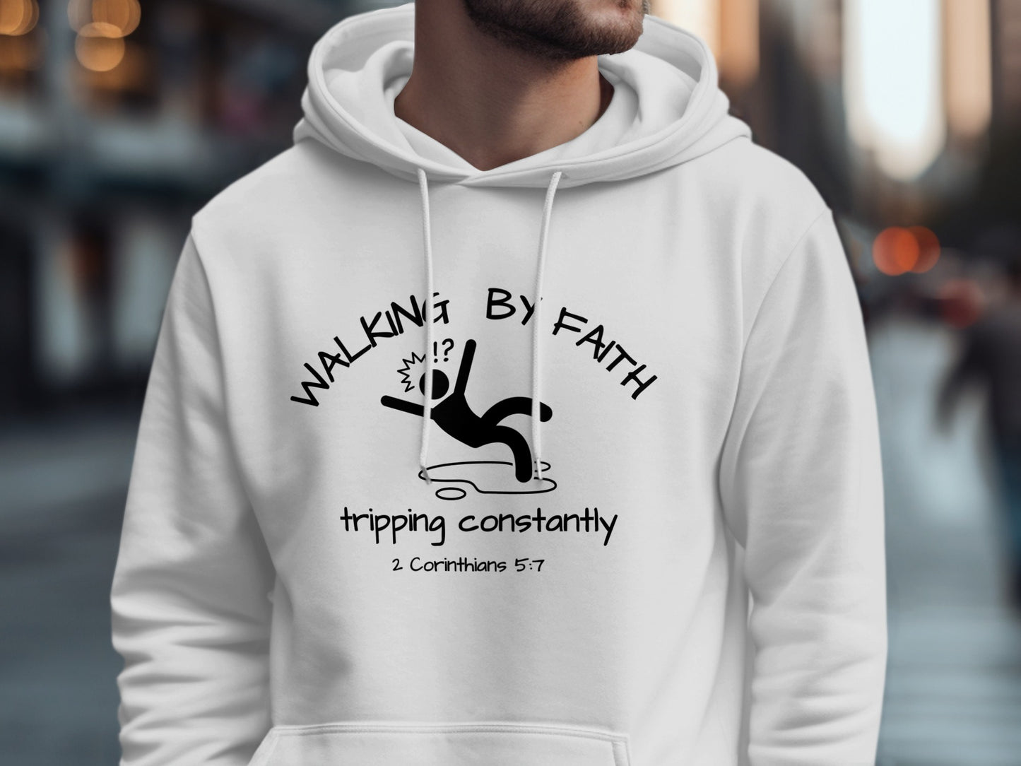 Walking By Faith Tripping Constantly Hoodie product