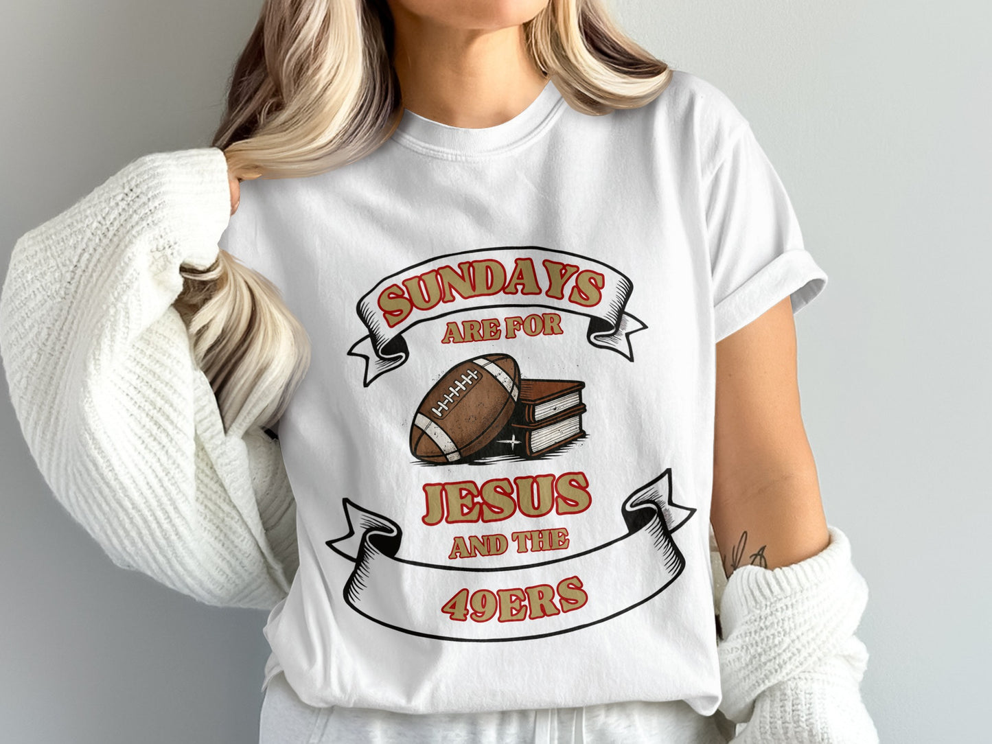 Sundays Are For Jesus And The 49ers T-shirt product