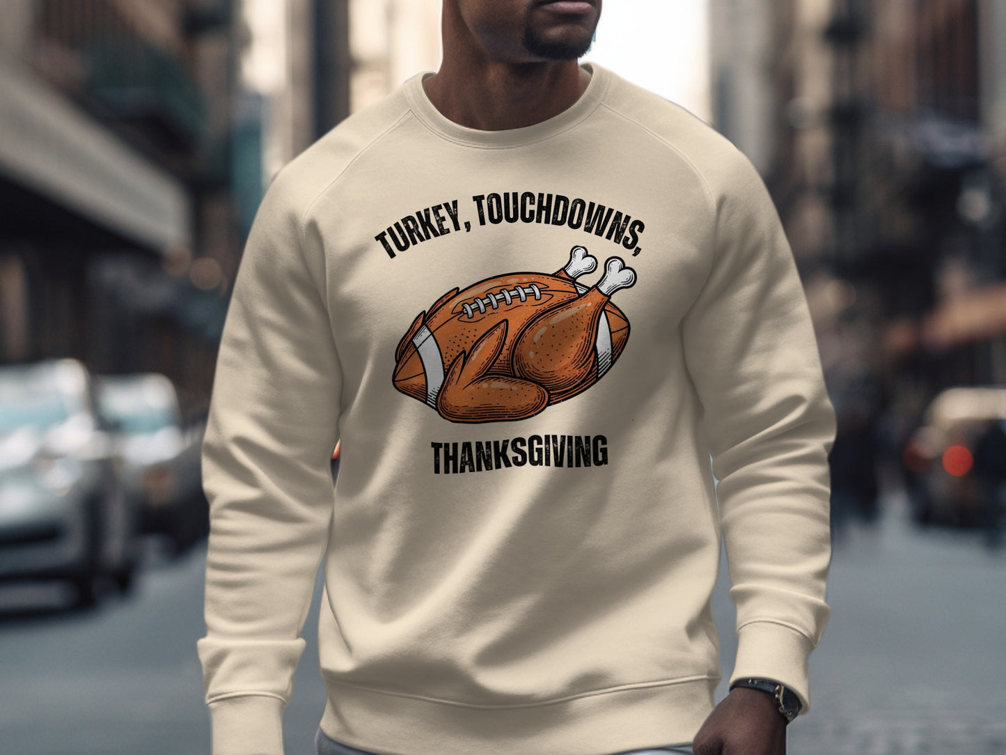 Turkey Touchdowns Thanksgiving Sweatshirt