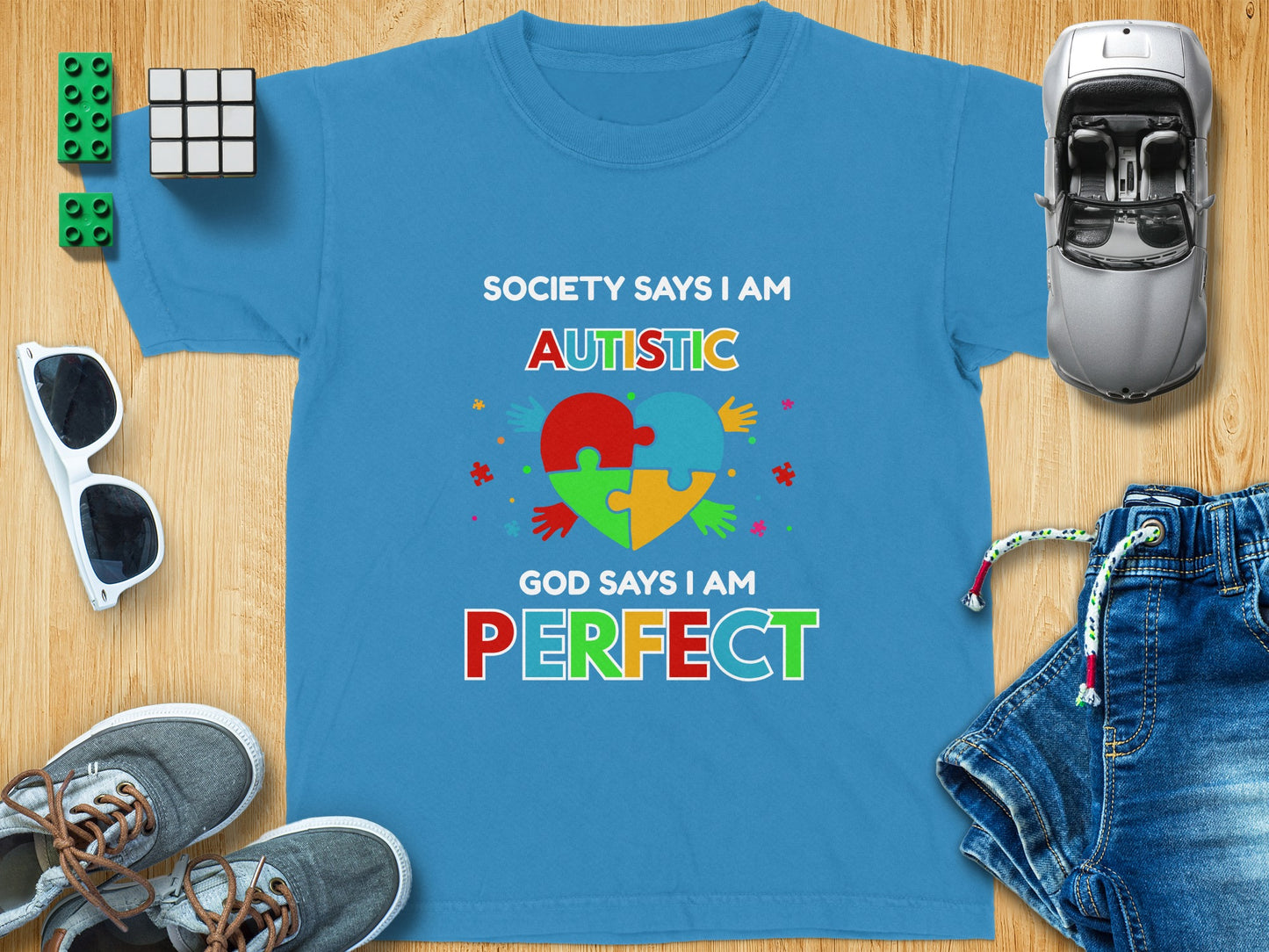 Society Says I Am Autistic God Says I Am Perfect Shirt