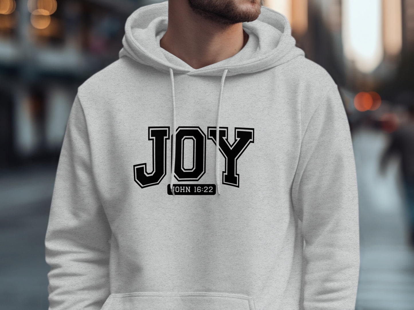 JOY John 16 22 Inspirational Hoodie for Everyday Wear