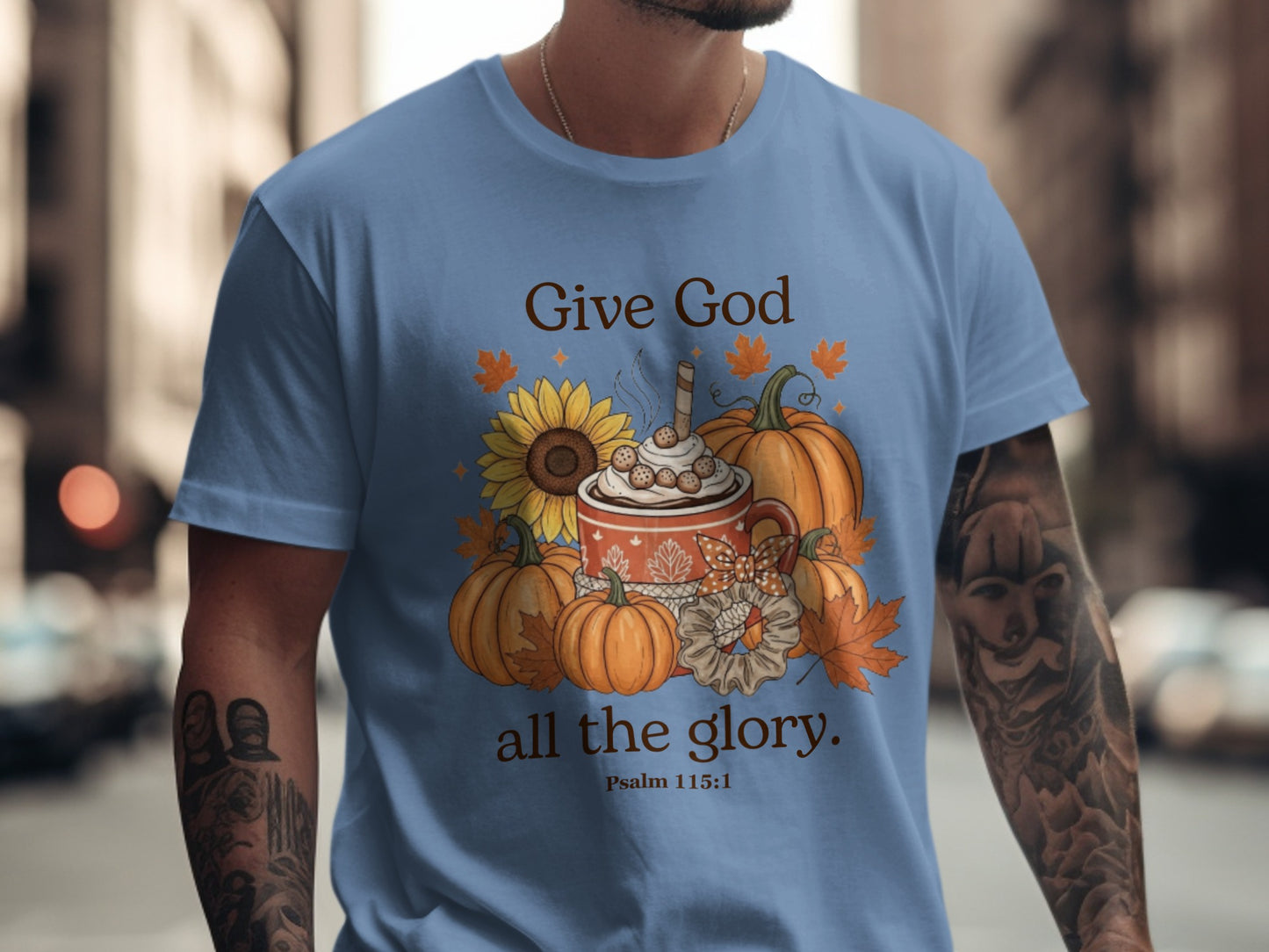 Give God All The Glory Psalm 115:1 Graphic T-Shirt